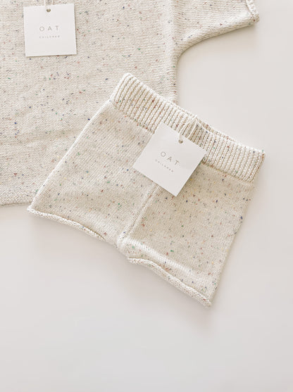 Girls Sprinkle Knit Beachy Short