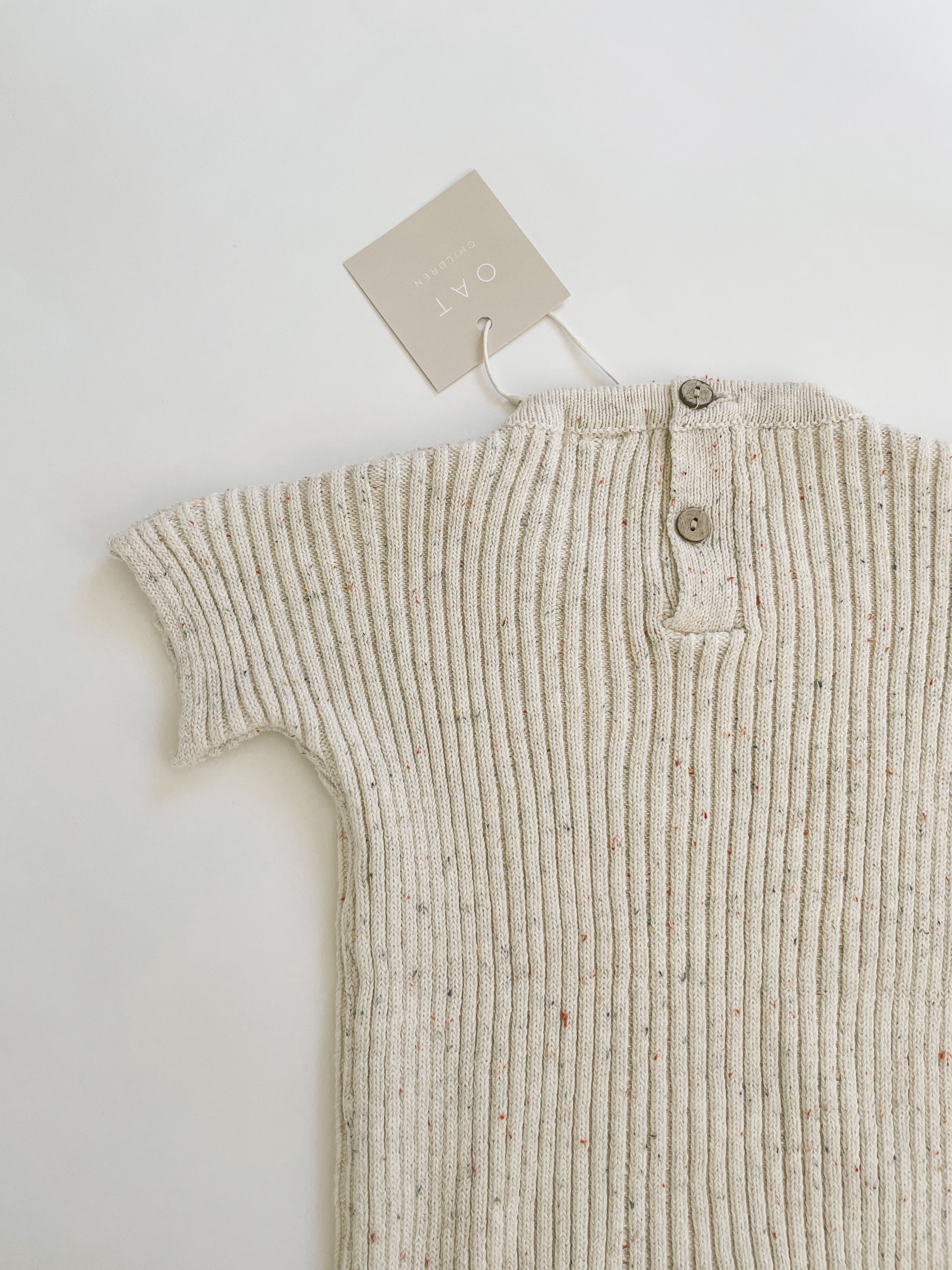Sprinkle Ribbed Knit Tee Playsuit – Oat Co