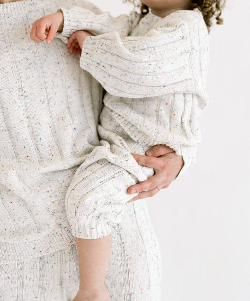 Children’s Wide Ribbed Knit Sweater ‘Sprinkle’