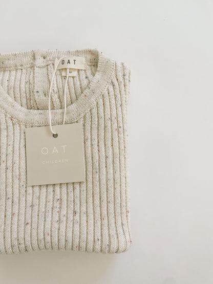 Sprinkle Ribbed Knit Tee Playsuit