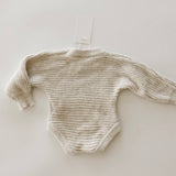 Chunky Knit Onesie ‘Oatmeal’