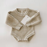 Chunky Knit Onesie ‘Biscotti’