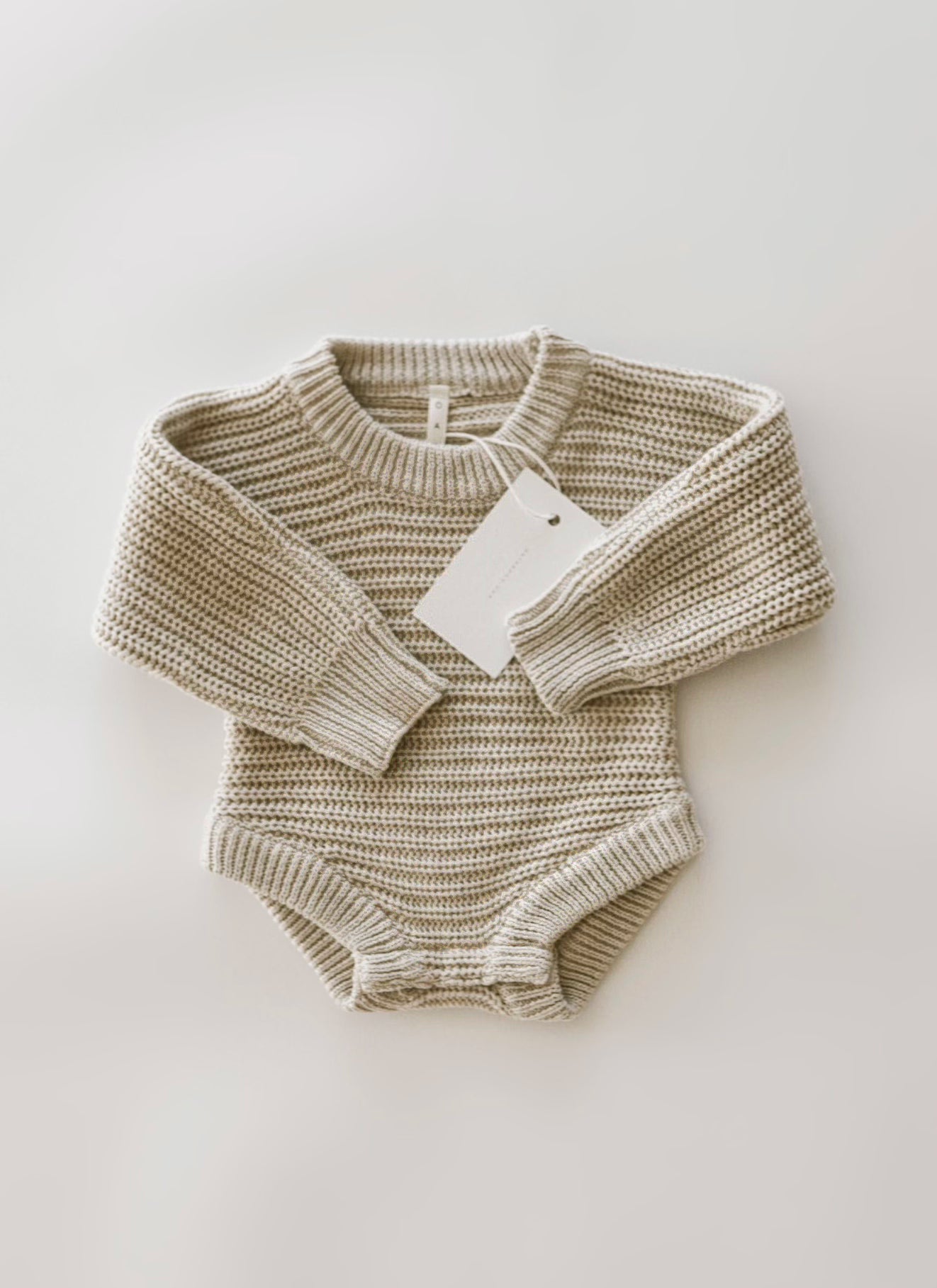Chunky Knit Onesie ‘Biscotti’