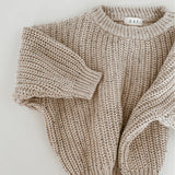 ‘Oat Fleck’ Chunky Sweater