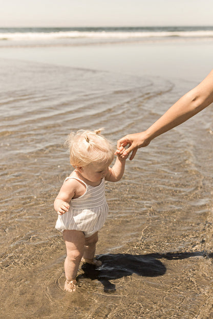 Coastal Stripe Bubble Romper
