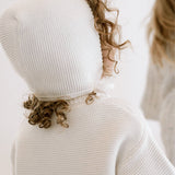 Purl Knit Bonnet ‘Milk’