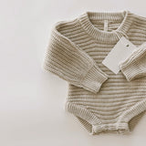 Chunky Knit Onesie ‘Biscotti’