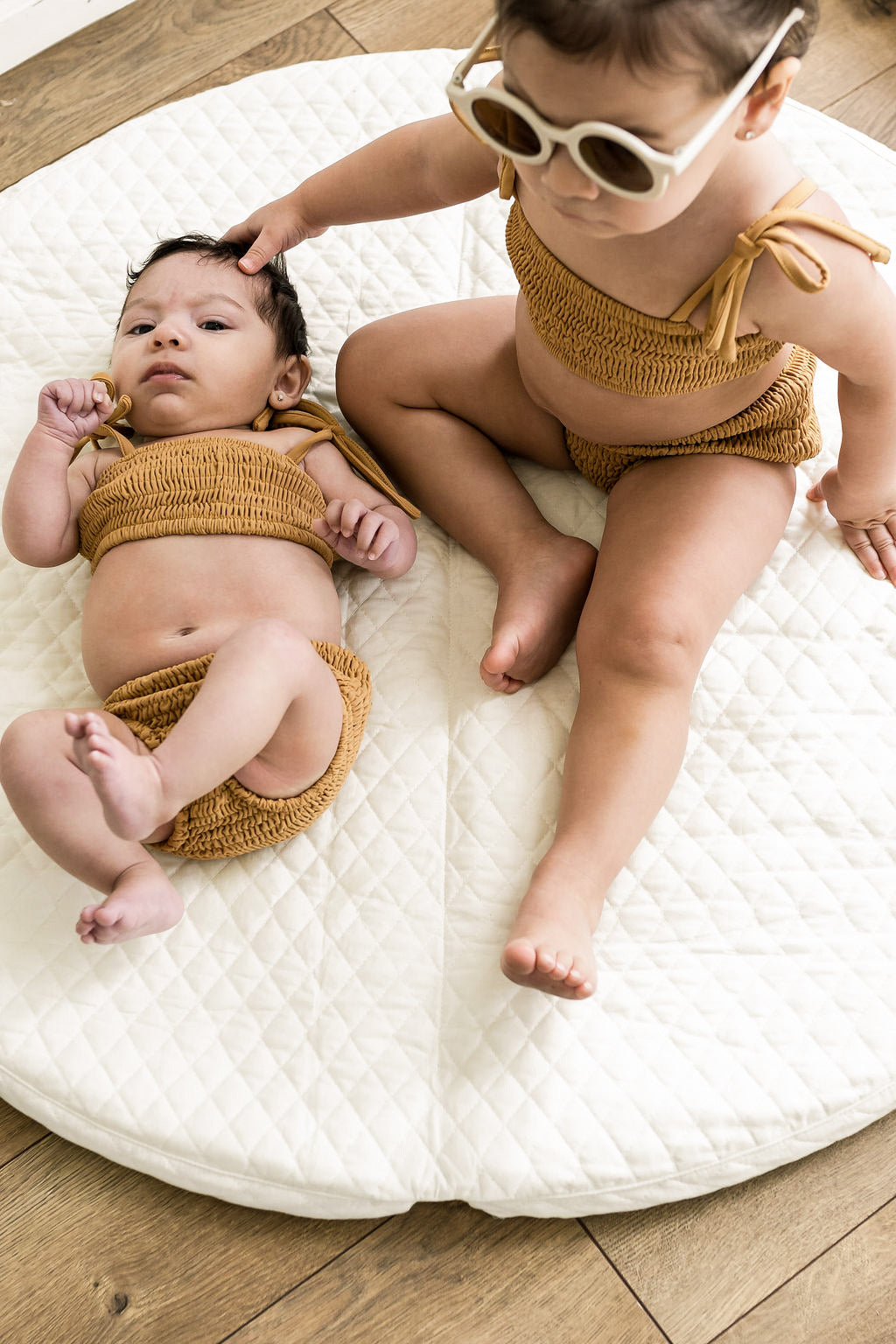 Smocked Bikini Top - Citrus