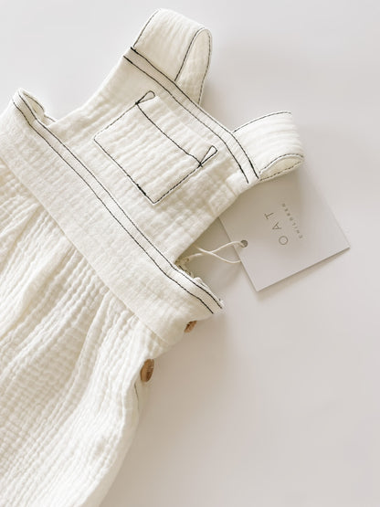 Muslin Overalls - Vanilla