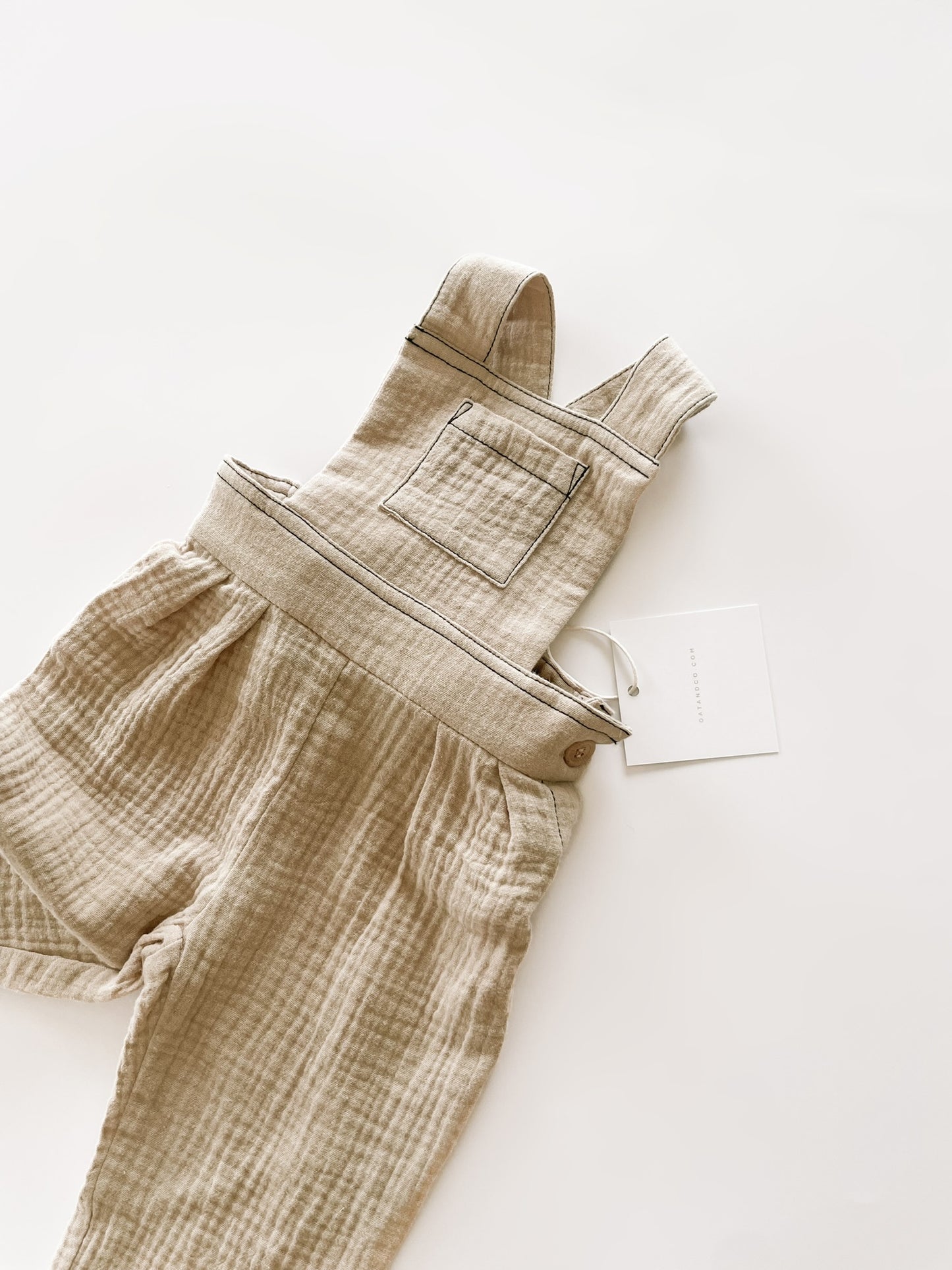 Muslin Overalls - Vintage Brown