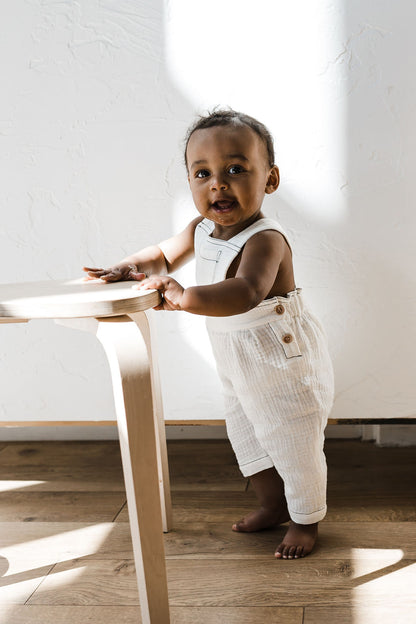 Muslin Overalls - Vanilla