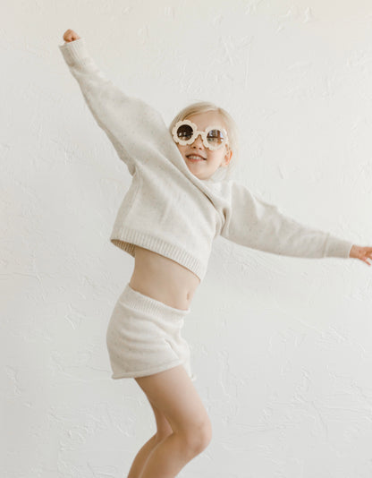 Girls Sprinkle Knit Beachy Short