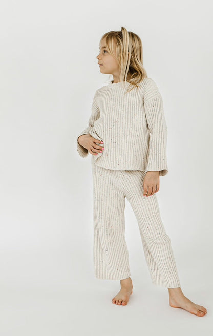 Children’s Sprinkle Knit Ribbed Sweater