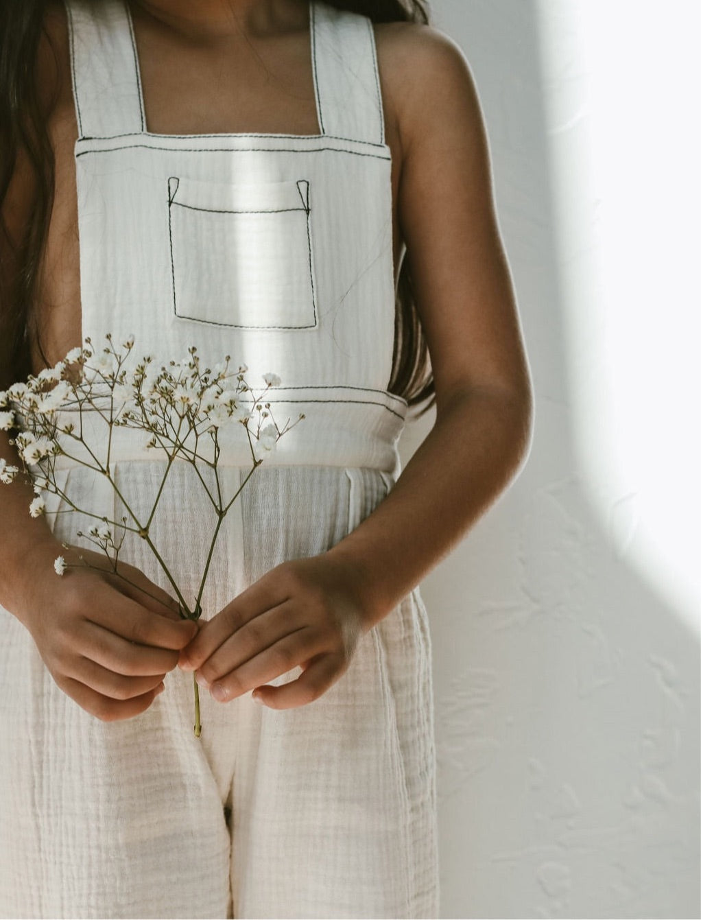 Muslin Overalls - Vanilla
