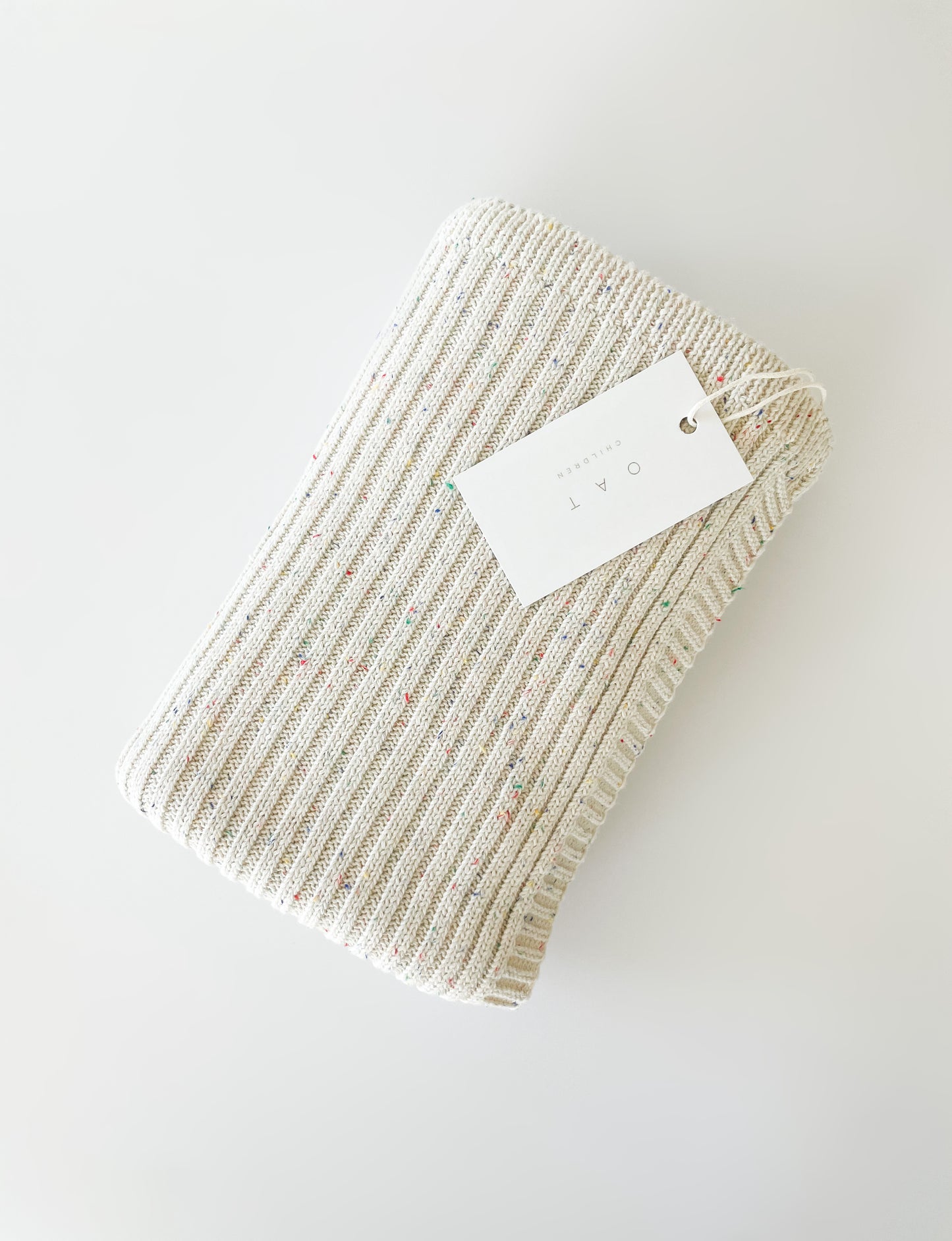 Sprinkle Knit Ribbed Blanket