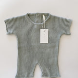 Fog Ribbed Knit Tee Playsuit