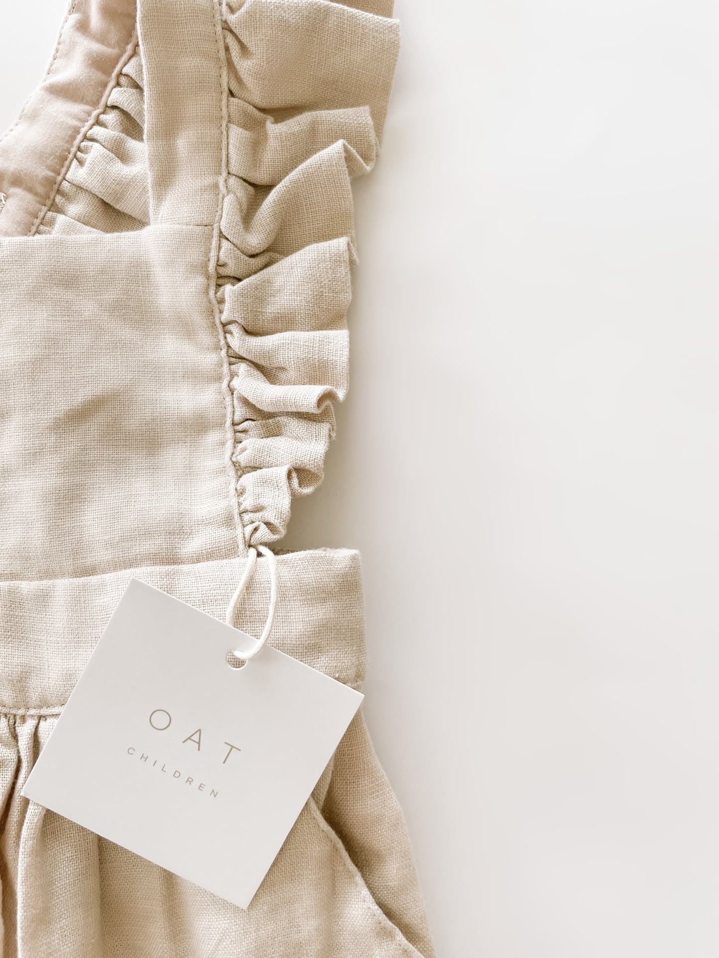 Linen Flutter Sleeve Jumpsuit - Petal