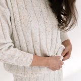 Women’s Wide Ribbed Knit Sweater ‘Sprinkle’