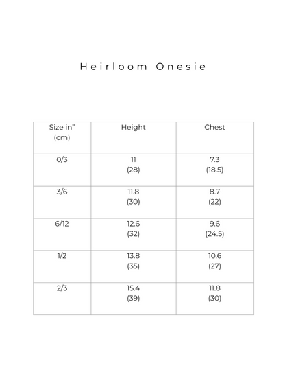 Heirloom Onesie - Lemons