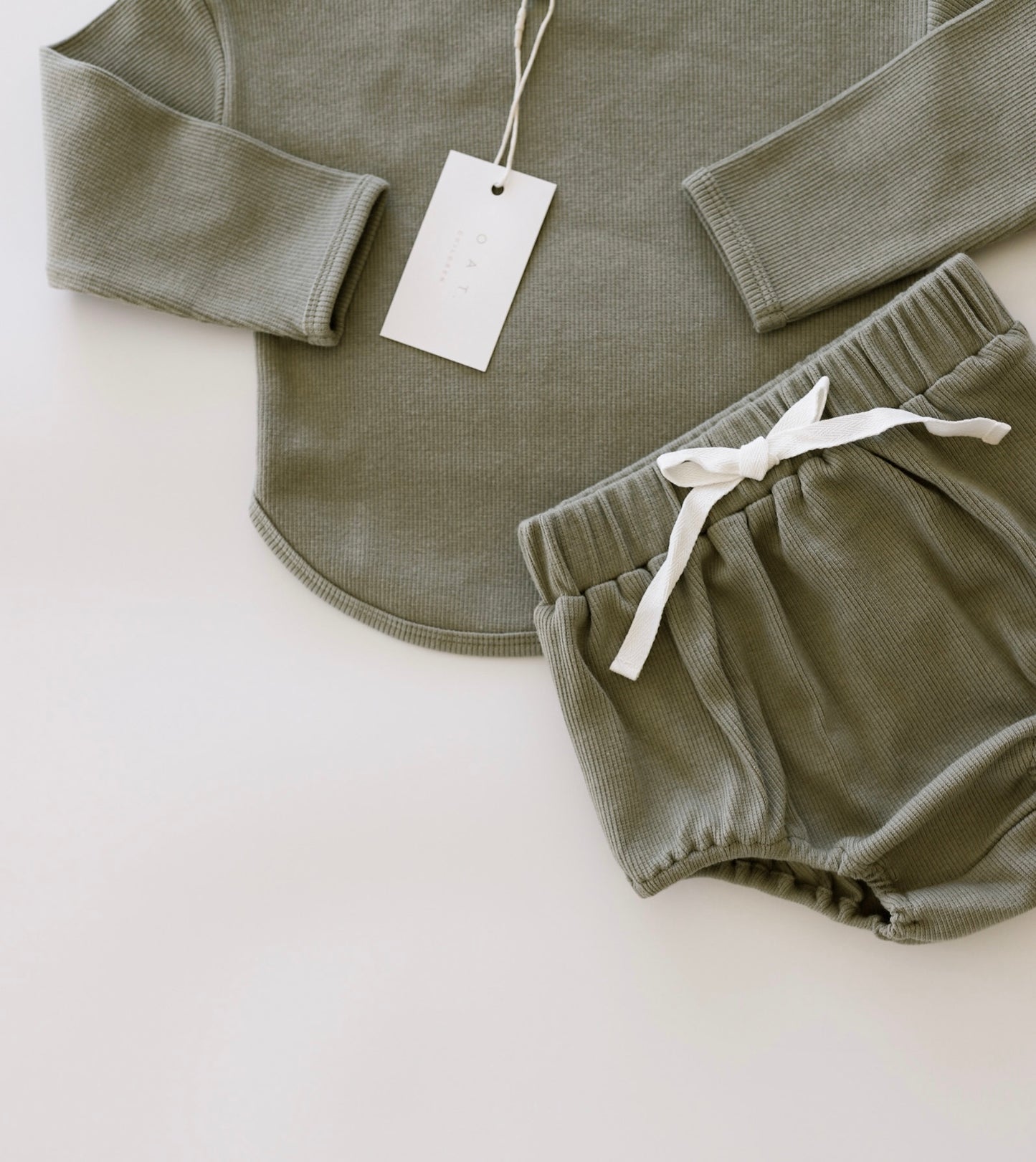Essential Cotton Ribbed Bloomer ‘Olive’