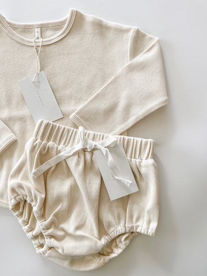Essential Cotton Ribbed Bloomer ‘Ivory’
