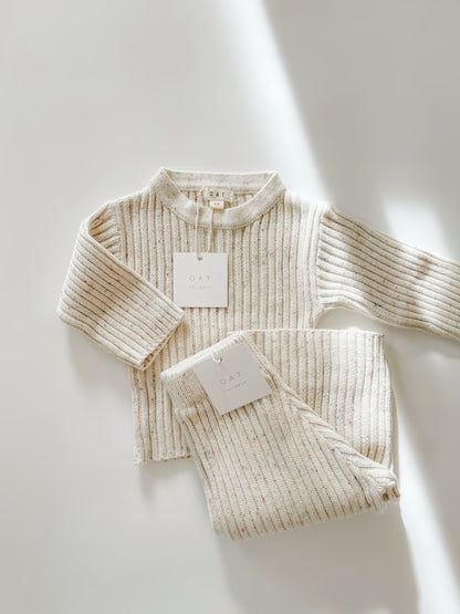 Children’s Sprinkle Knit Ribbed Sweater