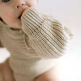 Chunky Knit Onesie ‘Biscotti’