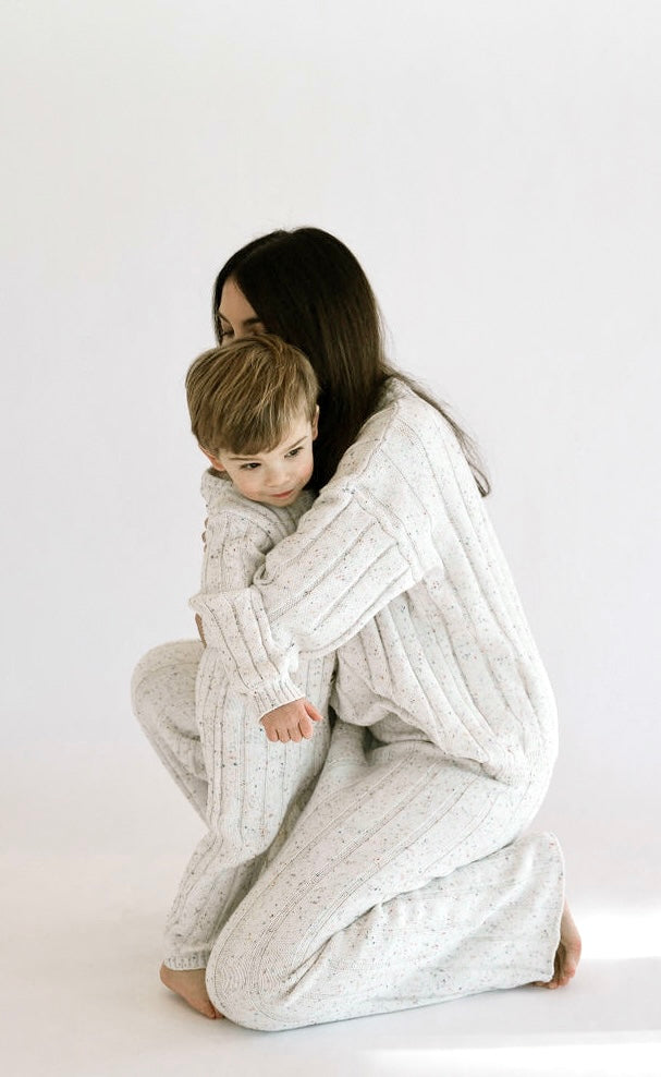 Women’s Wide Ribbed Knit Sweater ‘Sprinkle’