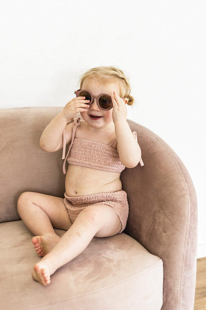 High Waisted Bikini Bottoms - Peony