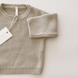 Purl Knit Sweater ‘Mushroom’
