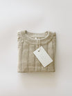 Wide Knit Ribbed Onesie - biscotti
