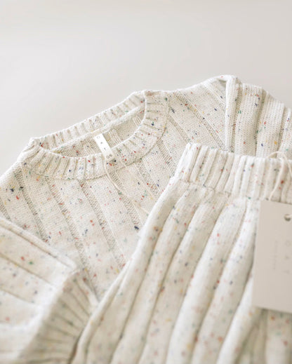 Children’s Wide Ribbed Knit Sweater ‘Sprinkle’