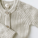 ‘Gray Marle‘ Ribbed Knit Playsuit