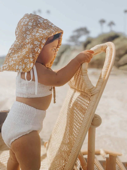 High Waisted Bikini Bottoms - Coconut