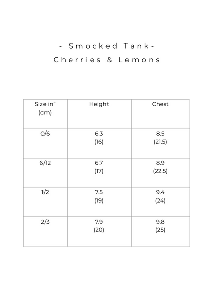 Cherries Smocked Tank