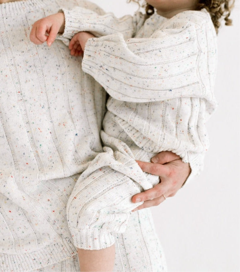 Children’s Wide Ribbed Knit Sweater ‘Sprinkle’