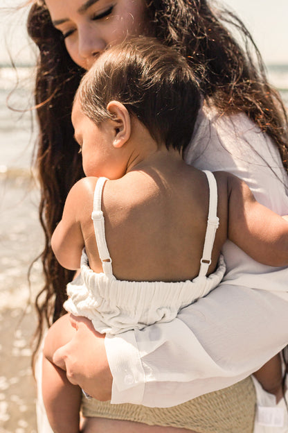 Ivory Bubble Romper