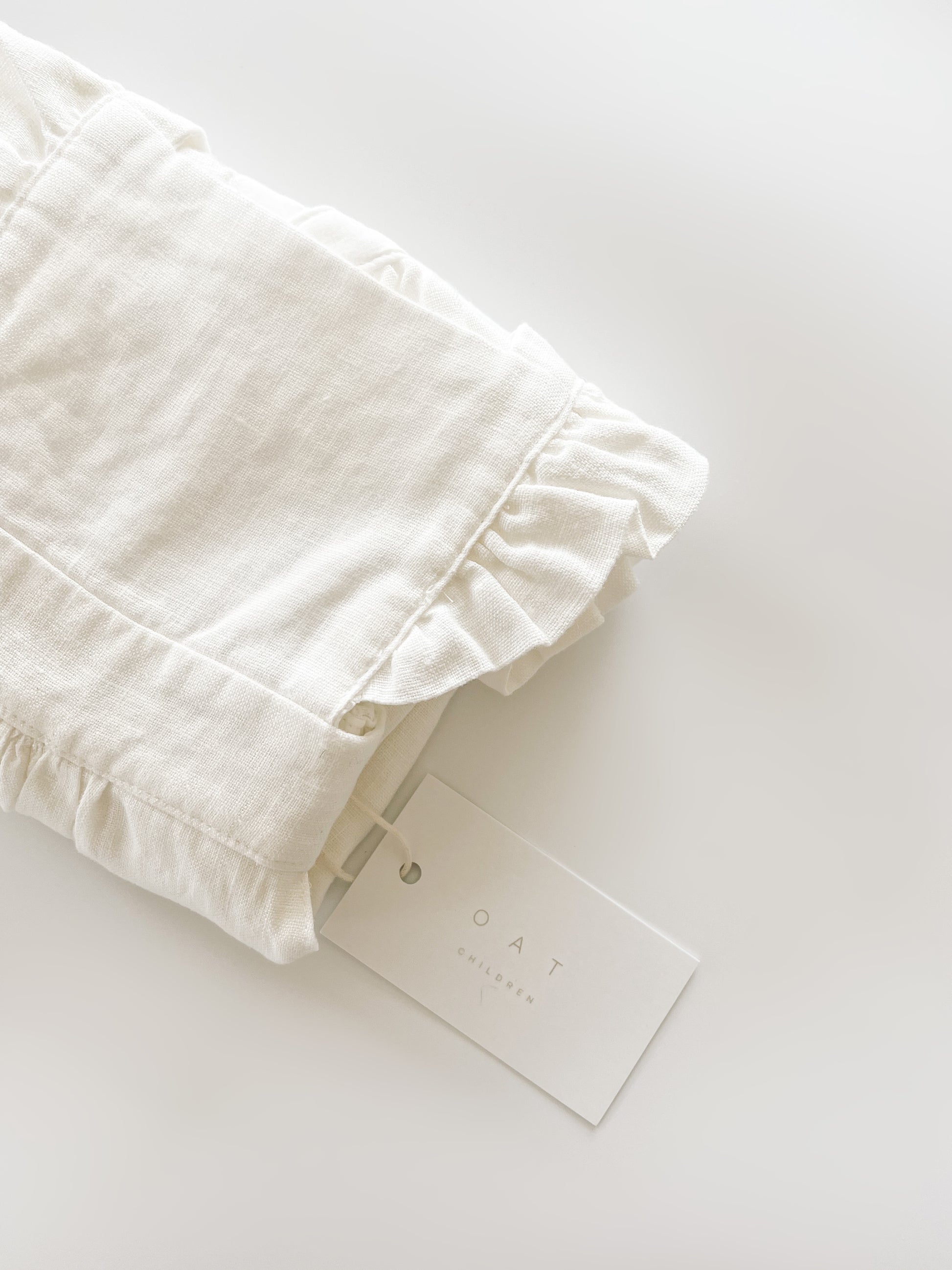 Linen Flutter Sleeve Jumpsuit - Ivory – Oat Co
