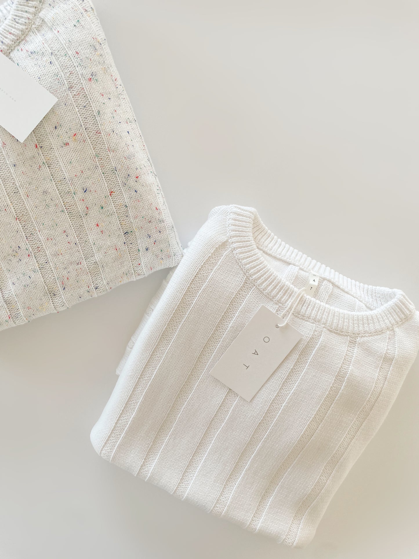 Women’s Wide Ribbed Knit Sweater ‘Dove’
