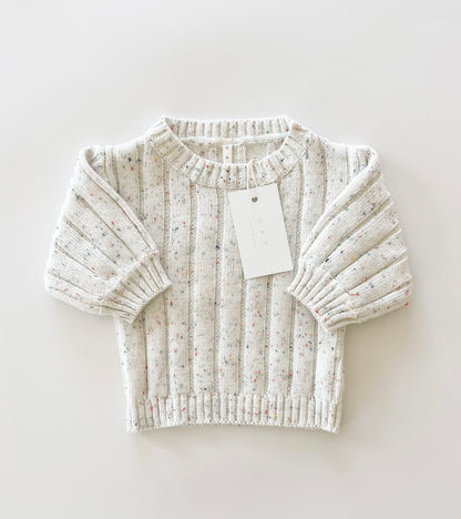 Children’s Wide Ribbed Knit Sweater ‘Sprinkle’